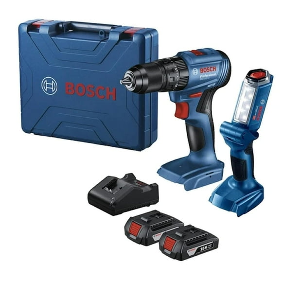 Kit Taladro Inal GSB 185 LI + Linterna GLI 18V-330 Bosch azul 35