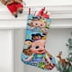 thumbnail image 2 of Loo Loo Kids Tema: Calcetines de Navidad, fino lino blanco para colgar en escaleras y chimenea, decoración navideña para el hogar, regalo de Navidad.54cm×38cm, 2 of 5