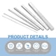 thumbnail image 4 of Uxcell 4 Pcs Barra de Acero, 3/16" de Altura x 3/16" de Ancho x 12" de Longitud Stock de Llave Cuadrada de Acero Estirado en Frío Barras de Acero de Precisión Stock de Llave Cuadrada de Acero, 4 of 4