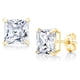 thumbnail image 1 of Aros Paris Jewelry 4 Carat Square White Sapphire 14K Yellow Gold, 1 of 3