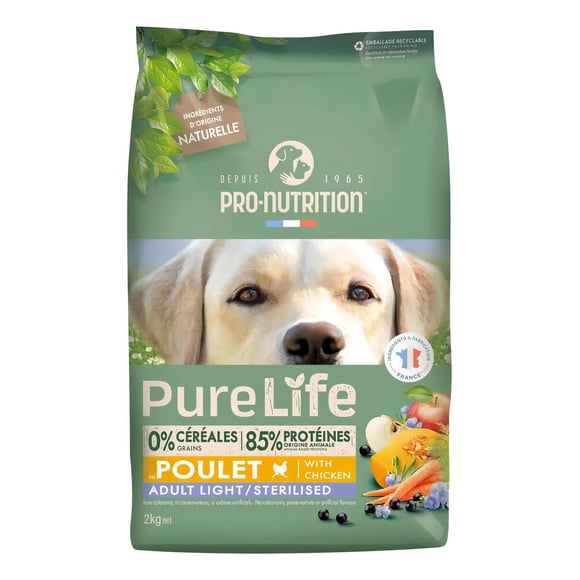 Pro-nutrition Pure Life Purelife Poultry Adult Light/sterilised Perro Adulto Seca