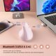 thumbnail image 5 of Ratón KYSONA 57°, ergonómico, inalámbrico, recargable, rosa, 5 of 6