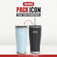 thumbnail image 1 of Set Vaso Glacier Y Mug Grafito Icon Acero Inox 710ml, 1 of 2