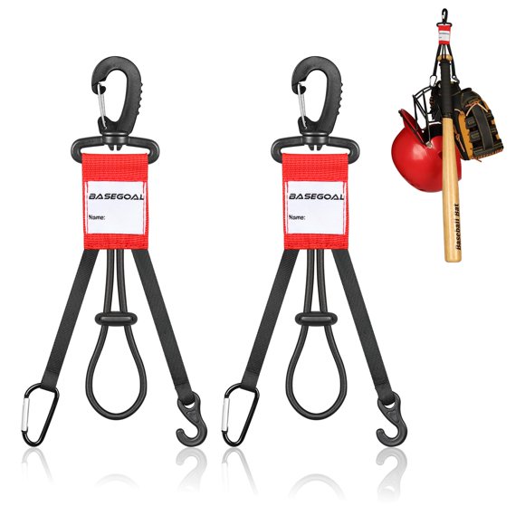 Organizador BaseGoal 3 en 1 para dugout de béisbol y sóftbol con ganchos