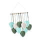 thumbnail image 4 of Tapiz Colgante De Pared De Macramé Con Hojas, Elegante, Para Telón De Fondo, Apartamento, Sala De Estar, Azul, 4 of 5
