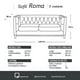 thumbnail image 4 of Sofa Roma 3C Lino Gris Claro, 4 of 6
