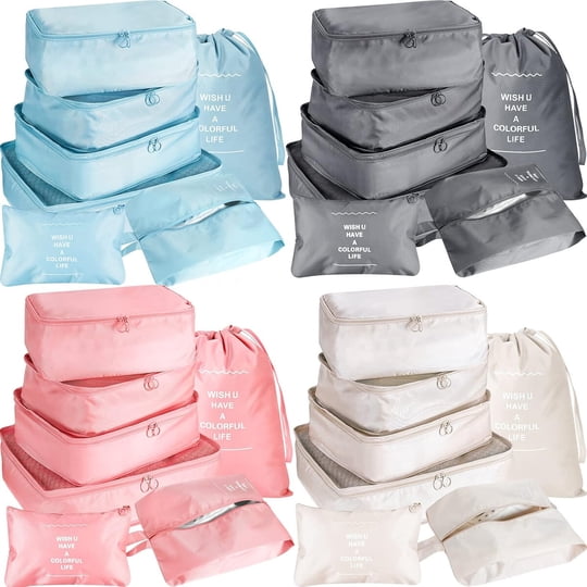 Set De Cubos Organizadores Para Maleta Reginary De 28 Piezas De Nylon