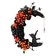 thumbnail image 3 of Cat Wreath Halloween Pascua Decoración Para El Hogar Puerta Exterior Pared Puerta Primavera, 3 of 5