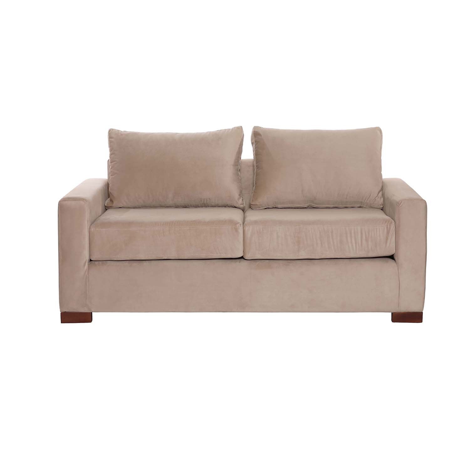 Latam Home - Sofá Livorno 2c Tela Velvet Beige