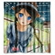thumbnail image 1 of Cortina de ducha con diseño de chica Kantoku con ojos azules y sombrero, juego de cortinas de baño con ganchos, tamaño 66 x 72 pulgadas, 1 of 3