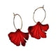 thumbnail image 1 of Aros Acero Gingko Rojo, 1 of 3