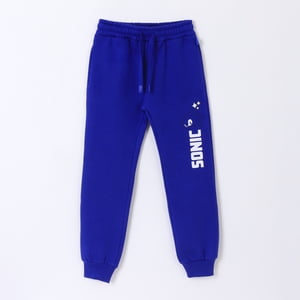 Pantalón De Buzo Niño Jogger Azul Sonic