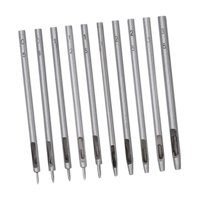 Magideal - Perforadora De Cuero, Herramienta De Trabajo, Herramienta De Perforación De Acero Artesanal, Perforadora De Agujeros Redondos Para Cinturones De Lona, Estilo A