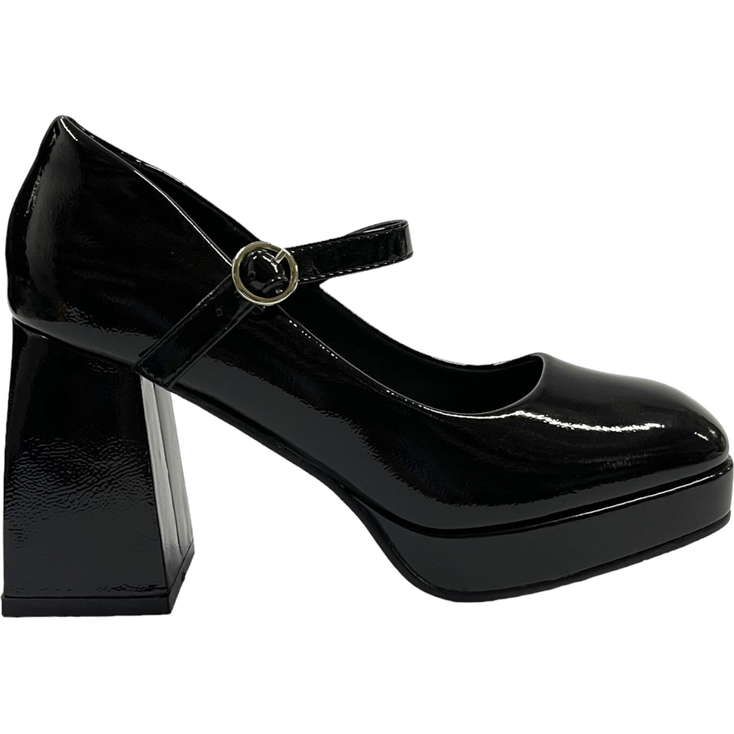 Zapato Mujer Negro Taco Medio Gaga Detogni