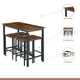 thumbnail image 3 of Set de comedor para cocina con pisos taburetes madera industrial, 3 of 7