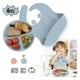 thumbnail image 2 of Set Comida Bebé Silicona Babero Tenedor Cuchara Vaso 6 Piezas, 2 of 4