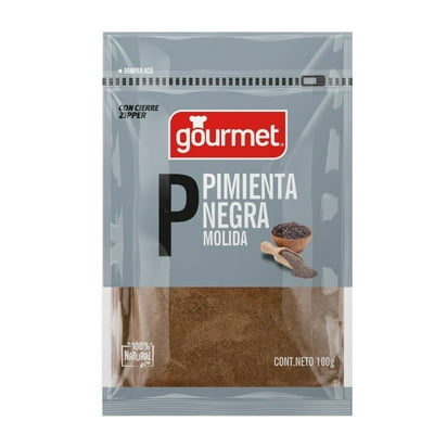 Pimienta Negra Molida Bolsa 100 G Gourmet