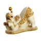 thumbnail image 2 of Elefante Estatuilla Resina Estatua Escultura Decoración Arte Botella Estante Titular Beige, 2 of 3