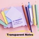 thumbnail image 2 of Post-it Notas Autoadhesivas Transparentes 7×7 cm Pastel – Pack de 2, 2 of 8