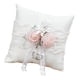 thumbnail image 2 of Almohada de anillo, almohada de joyería, almohada portadora de anillo retro para, fiesta de compromiso , con 2 piezas de flores, 2 of 5
