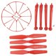 thumbnail image 4 of 4 unids cubierta de la hélice / rotection para syma x5hw x5hc avión accesorios rojo, 4 of 5