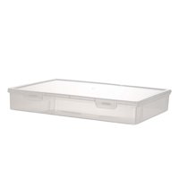 Bothyi - Caja Contenedora De Archivos Transparente A Prueba De Polvo Para Documentos Project Case School L