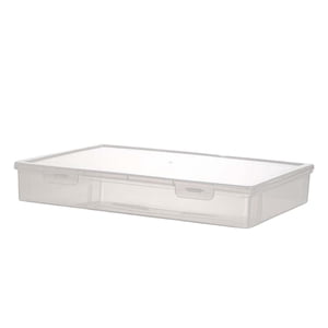 Bothyi - Caja Contenedora De Archivos Transparente A Prueba De Polvo Para Documentos Project Case School L