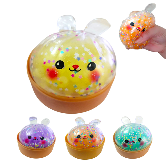 Squishy Antiestrés Sensorial Gel Bolitas Agua Conejito Fidget Conejo Kawaii