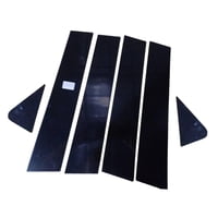 Magideal - 6 Piezas De Calcomanías Para Pilar De Coche, Pegatinas Brillantes Para Poste Central De Puerta De Repuesto, Pegatinas Para Molduras De Pilar De Coche