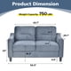 thumbnail image 1 of Couch Comfortable Sectional Couches and Sofas for Living Room Bedroom Office Small Space, 1 of 3