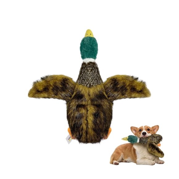Peluche pato realista para perros