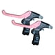 thumbnail image 1 of 2 Piezas De Palanca De Freno De Bicicleta De Tres Dedos, Accesorios De Repuesto Compatibles, Negro Y Rosa, 1 of 5