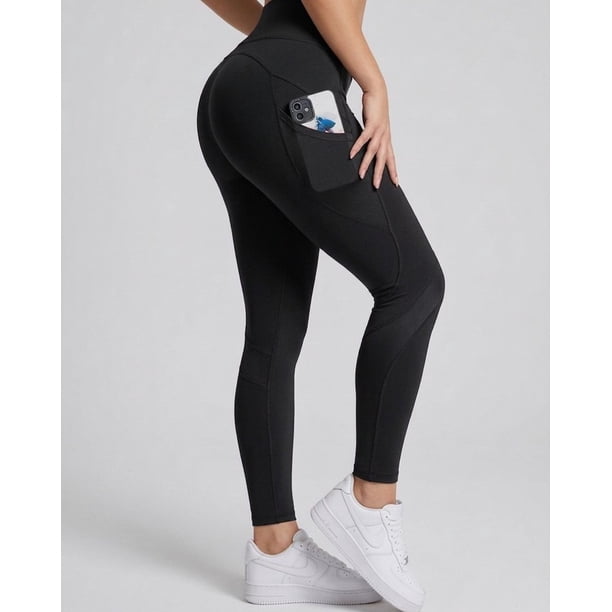 Calza Fitness Mujer Suplex Brillosa Modeladora Calidad - A358