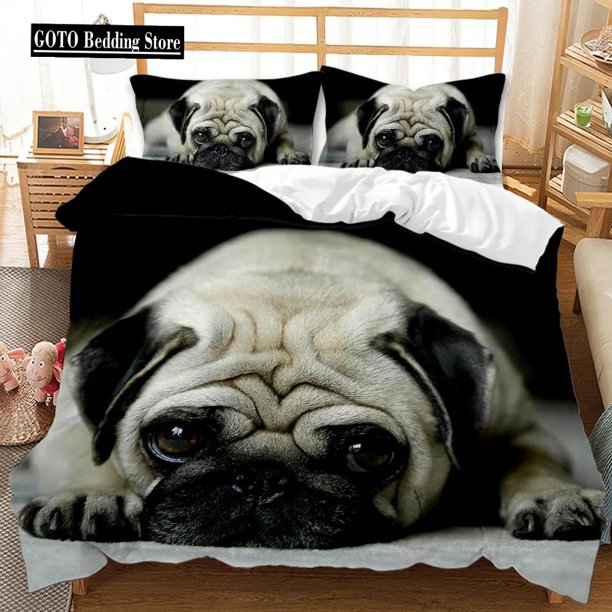 v146 Bed Sheets Cartoon Bedding Set - Pcs Red Lollipop Dog Duvet Cover Sets Bed Linens Pet Cat Adults Kids Single Double Bedclothes Beddings 3-Piece Bedding Set (1 Duvet Cover + 2 Pillow Shams) Bed Sh