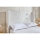 thumbnail image 3 of Harper Tall Headboard Upholstered Bed / 54" High Headboard / Elegant Simplicity / No Box Spring Needed / Easy Assembly / Queen / Cream White Chenille, 3 of 3