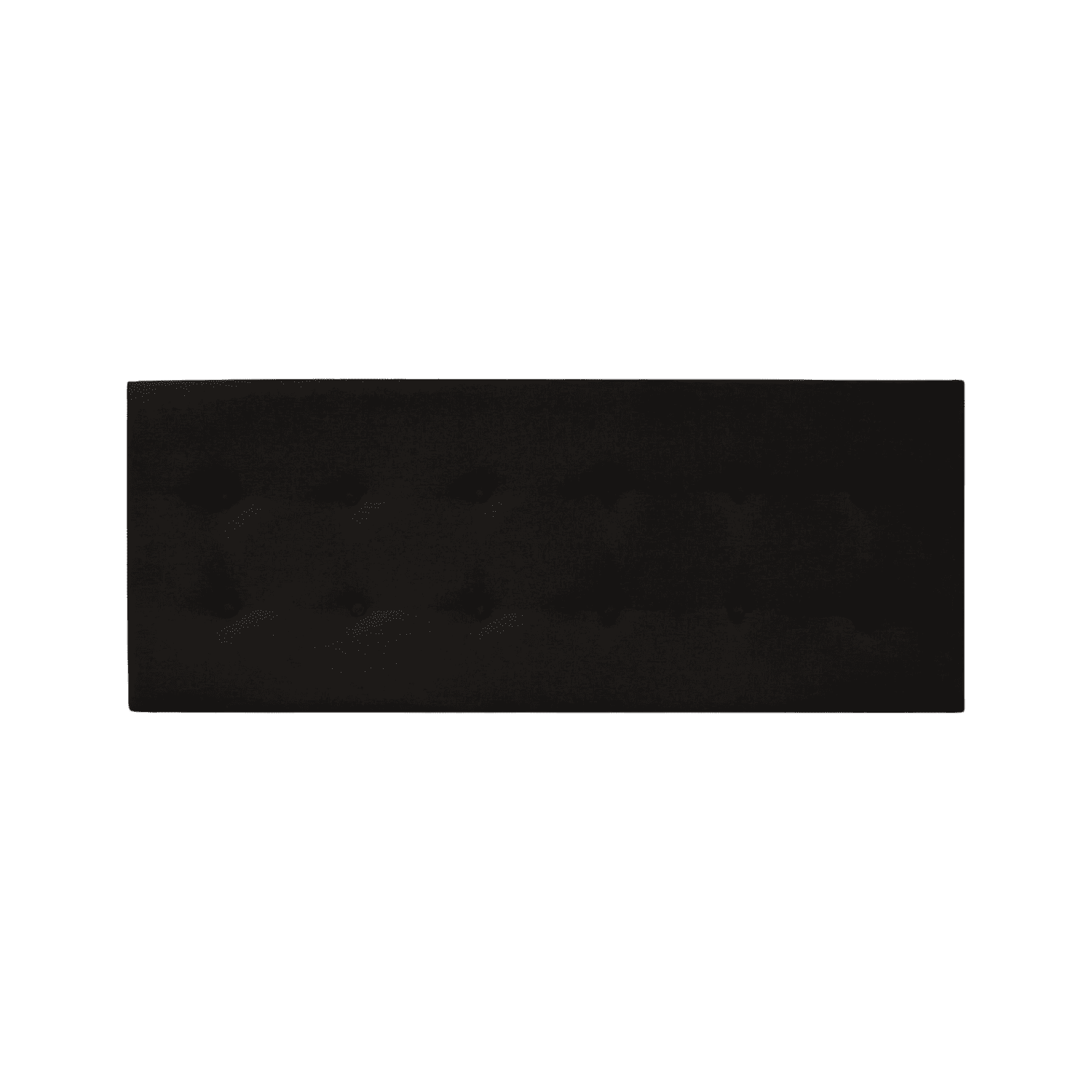 Importclick - Respaldo Elegante King Capitone 180x60 Cm Negro Lino Botones