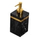 thumbnail image 4 of Dispensador De Jabón Con Textura De Mármol, Dispensador De Jabón Para Hotel, Baño, Cocina, 500ml, Negro, 4 of 5