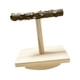 thumbnail image 1 of Juguete De Percha Para Pájaros, Soporte De Percha De Madera Maciza Para Entrenamiento De Pájaros, Para Agapornis, Cacatúas, 1 of 5
