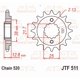 thumbnail image 2 of Piñón JT JTF511.16RB 16T con Amortiguación de Goma, 2 of 3