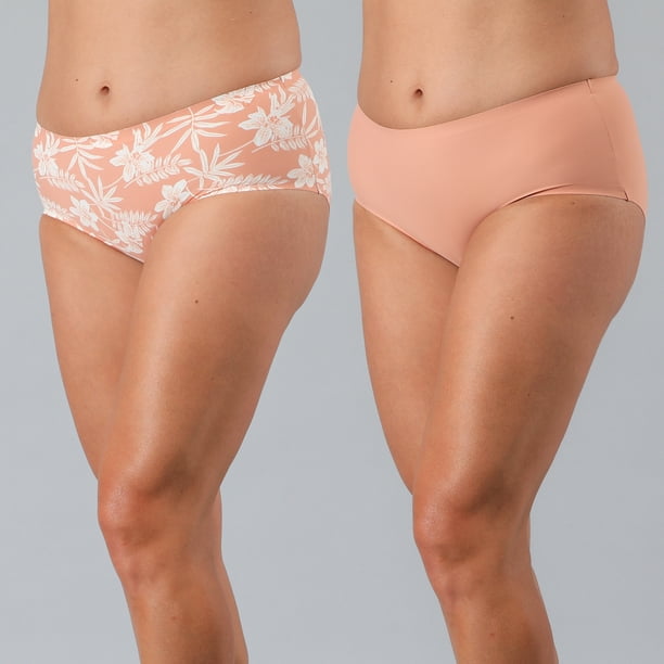 Pack 2X Calzon Maxi Micro Print Bonded Flores Mujer 25558-241