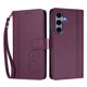 thumbnail image 3 of Funda Cartera Trébol para Samsung Galaxy S24 con Ranuras Tarjetas y Carga Inalámbrica Violeta, 3 of 6