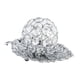 thumbnail image 4 of Candelabro De Cristal Té Luz Candelabro Boda Decorativo Plata, 4 of 5
