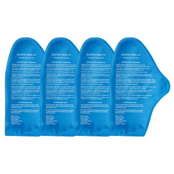 Paquetes de Gel Aleana Health Pequeño/Mediano - Pack de 4