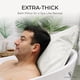 thumbnail image 5 of Almohada de baño Claessonliving, lujosa, gruesa y cómoda, blanca, 5 of 9