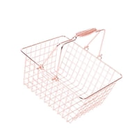 Magideal - Cesta De Compra Cesta Para Comestibles Organizador De Baño Y Contenedor Metálico Fabricada En Acero Laminado En Frío Resistente Adecuado Para Boutiqu M