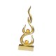 thumbnail image 1 of Estatua Abstracta De Fuego Para Decoración Del Hogar, Artesanía Para Sala De Estar, Balcón, Estantería Dorada, 1 of 5