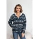 thumbnail image 1 of Chaqueta Mujer Poleron Étnico Invierno Forro Interior Piel Cierre 7569, 1 of 4