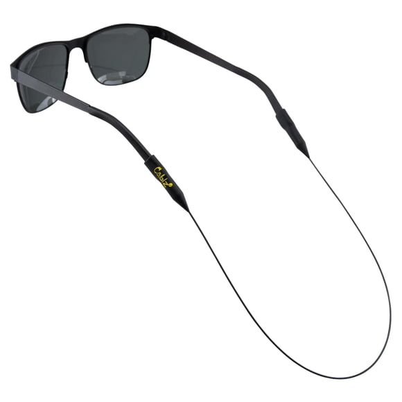 Retenedor de gafas Cablz 36 cm negro de acero inoxidable