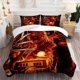 thumbnail image 1 of 3pcs "A Nightmare on Elm Street" Freddy Krueger Horror Classic Villain Theme Bedding Set Duvet Cover and Pillowcases, 1 of 5