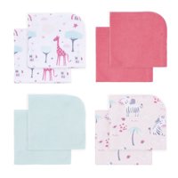 Bambino - Set 8 Toallitas De Limpieza Fucsia Animales Niña